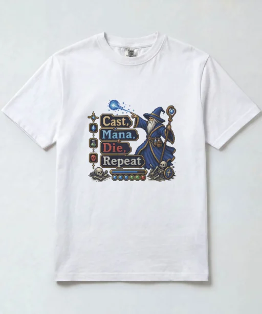 Cast, Mana, Die, Repeat (Wizard)