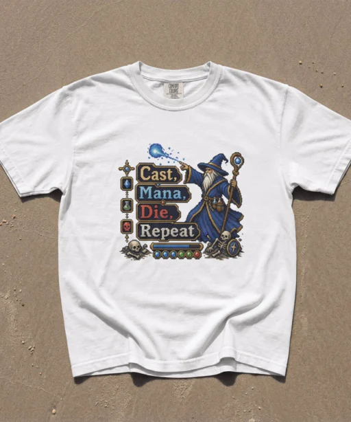 Alternative view of Cast, Mana, Die, Repeat (Wizard)