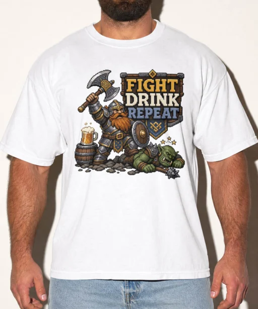 Alternative view of Fight Drink Repeat (Dwarf)