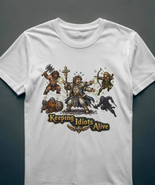 Alternative view of Keeping Idiots Alive 3 (Cleric)